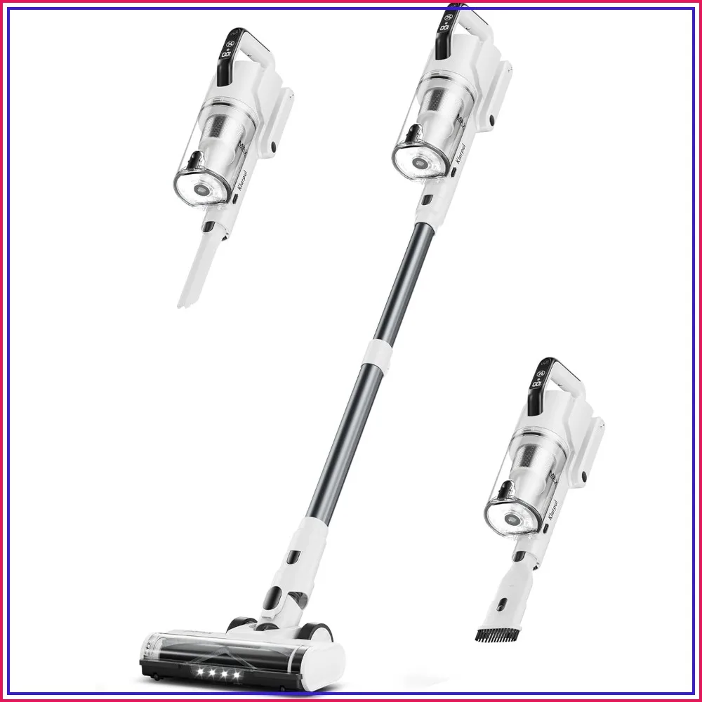 Cordless Vacuum Cleaner 600W 50KPA 70Mins Runtime Fast Charging Self-Standing LED Touch Screen Stick Vacuum for Home Pet Hair Carpet Floor
Cordless Vacuum Cleaner 600W 50KPA 70Mins Runtime Fast Charging Self-Standing LED Touch Screen Stick Vacuum for Home Pet Hair Carpet Floor