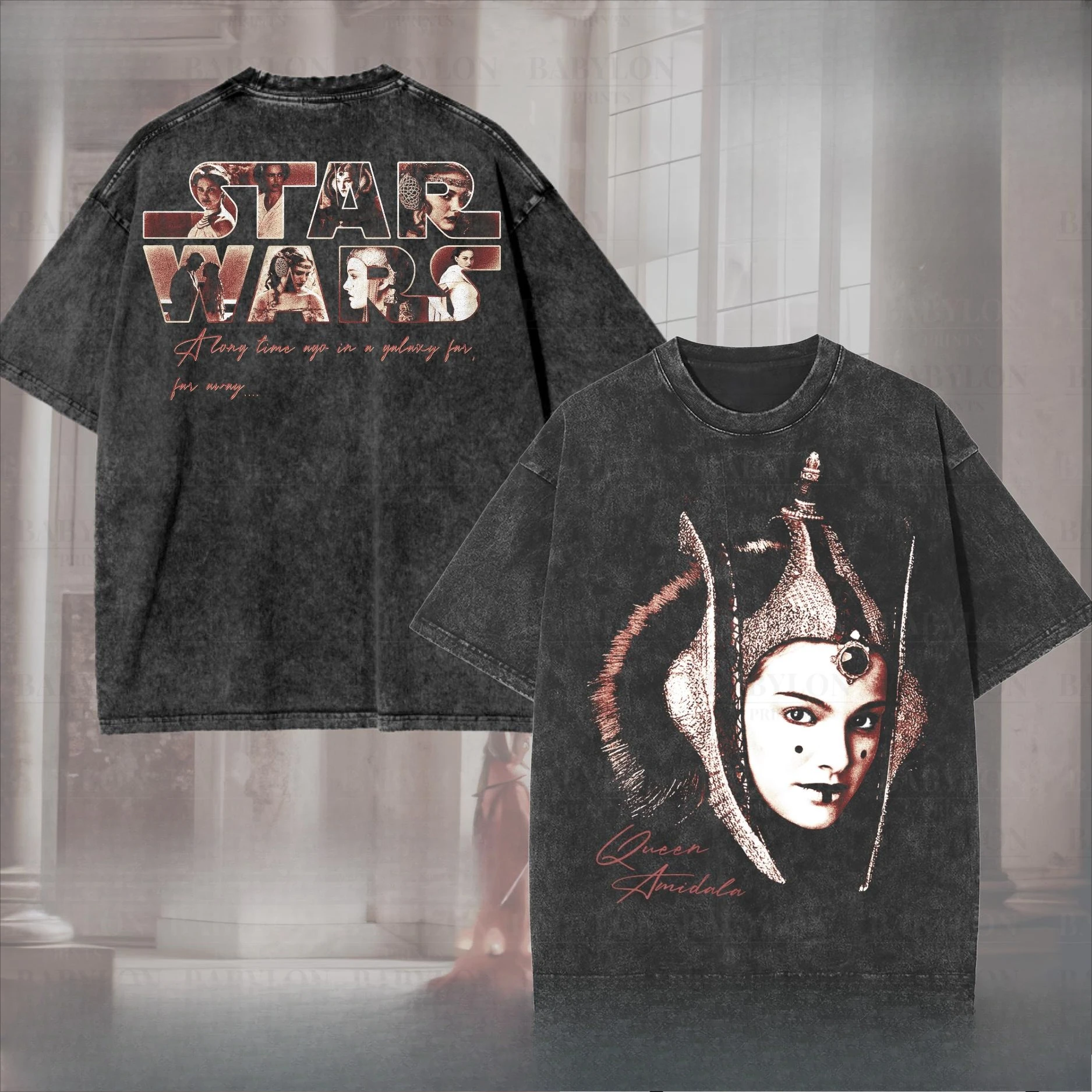 Queen Amidala Star Wars T-Shirt: Padmé front and back print t-shirt, Padmé Amidala gift unisex suitable for all seasons
Queen Amidala Star Wars T-Shirt: Padmé front and back print t-shirt, Padmé Amidala gift unisex suitable for all seasons
