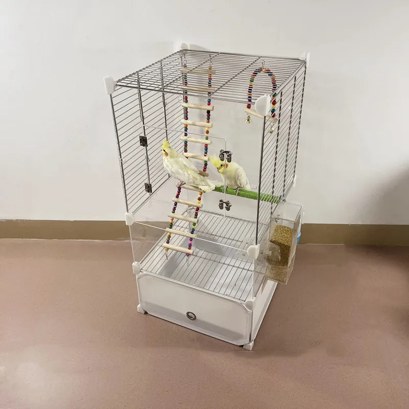 Genuine horizontal silk stainless steel parrot bird cage large Xuanfeng tiger skin
Genuine horizontal silk stainless steel parrot bird cage large Xuanfeng tiger skin