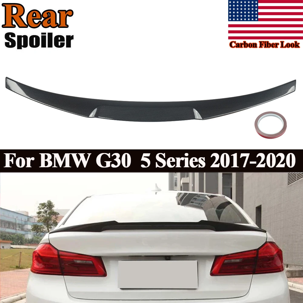 M4 Style Rear Tail Wings Carbon Fiber Look For BMW G30 540i 530i 530e 2017-2023 Rear Trunk Spoiler Wing ABS Plastic Magickit
M4 Style Rear Tail Wings Carbon Fiber Look For BMW G30 540i 530i 530e 2017-2023 Rear Trunk Spoiler Wing ABS Plastic Magickit