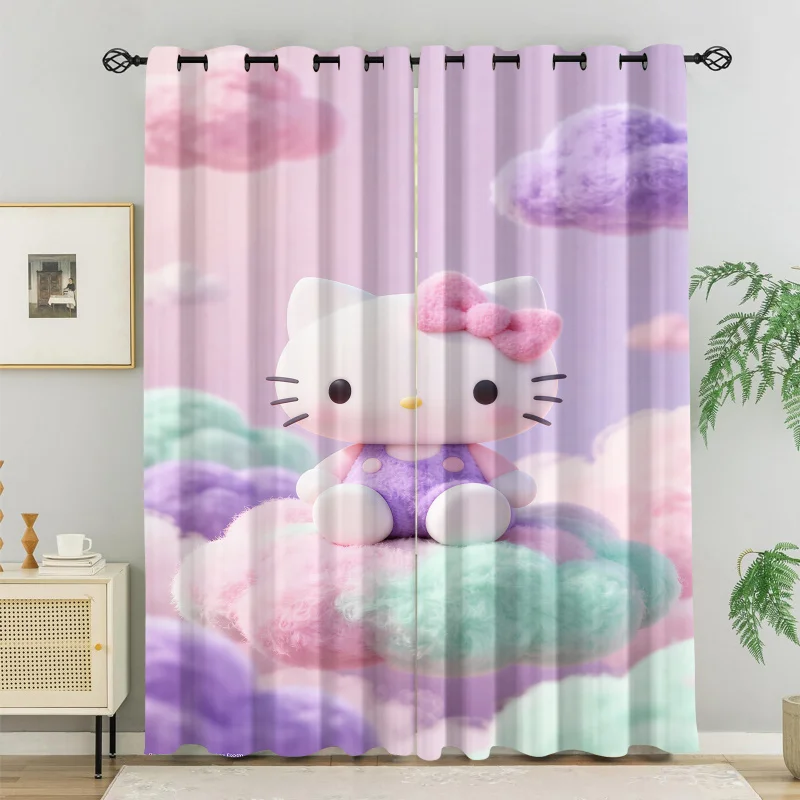 Sanrio Hello Kitty Pastel Cloud Window Curtains Kawaii Pink Purple Plush Cartoon Drapes for Girls Bedroom Curtains 2 Panels Set
Sanrio Hello Kitty Pastel Cloud Window Curtains Kawaii Pink Purple Plush Cartoon Drapes for Girls Bedroom Curtains 2 Panels Set