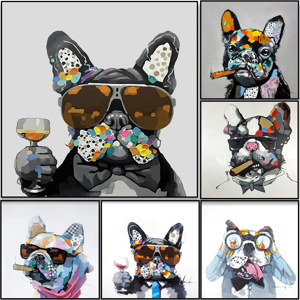 Graffiti Smoking French Bulldog Wall Art Poster Animal Mural Home Decoration Picture Print Canvas Painting Living Room Decor
Graffiti Smoking French Bulldog Wall Art Poster Animal Mural Home Decoration Picture Print Canvas Painting Living Room Decor