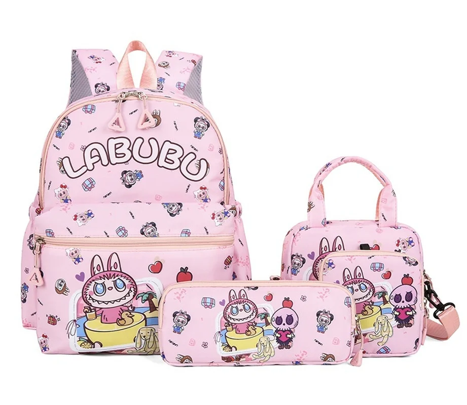 New 3pcs/Set Labubu Student Backpack Set Nylon Printed Children'S Cartoon Schoolbag Pen Case Single-Shoulder Three-Piece Set Bag
New 3pcs/Set Labubu Student Backpack Set Nylon Printed Children'S Cartoon Schoolbag Pen Case Single-Shoulder Three-Piece Set Bag