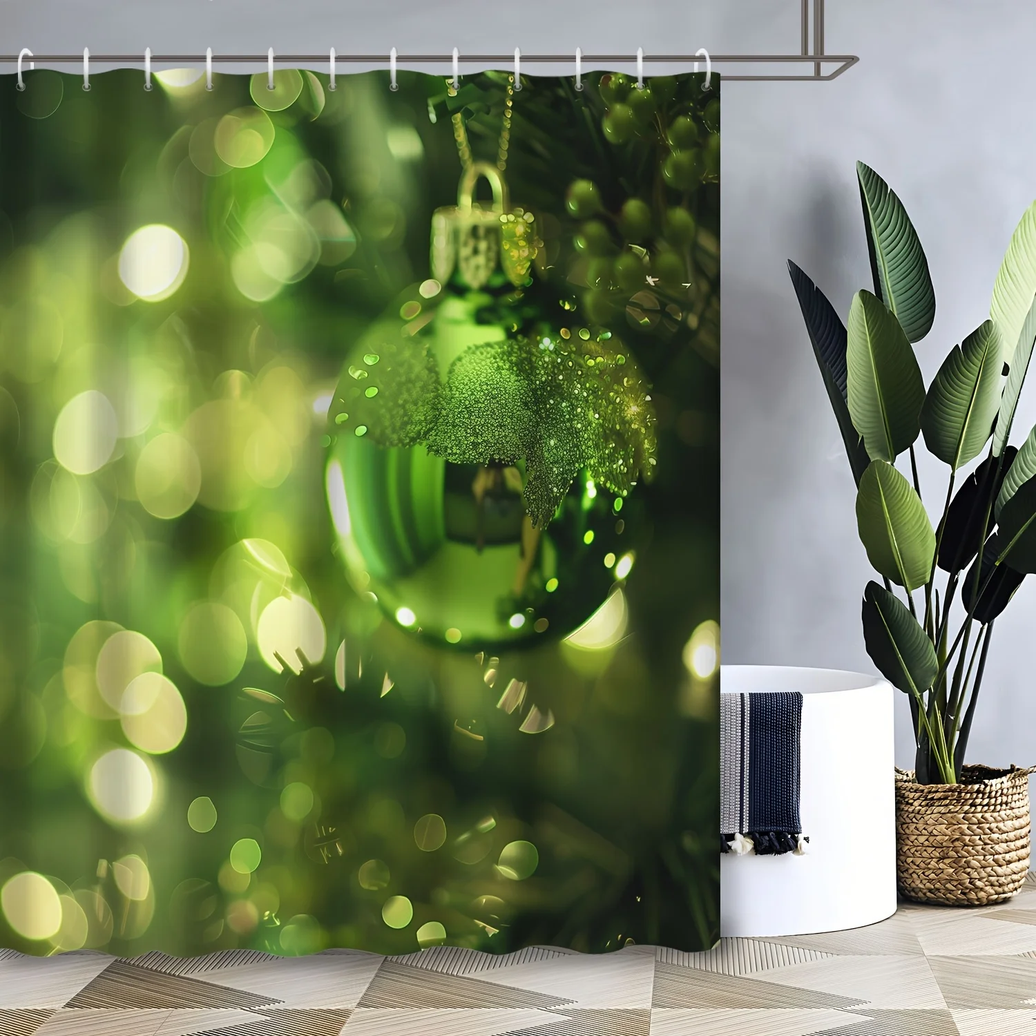 Waterproof Bathroom Shower Curtain Green Bokeh Jungle Tropical Forest Decor Liner Boho Style 90x180cm Curtain Panel
Waterproof Bathroom Shower Curtain Green Bokeh Jungle Tropical Forest Decor Liner Boho Style 90x180cm Curtain Panel