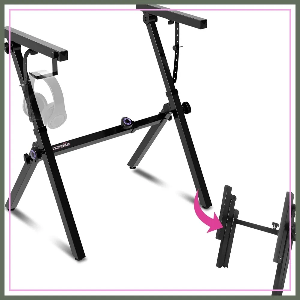 Adjustable Z Style Piano Keyboard Stand - Heavy Duty 54-88 Key Foldable Electric Piano Stand - Portable Music Stand for Adults
Adjustable Z Style Piano Keyboard Stand - Heavy Duty 54-88 Key Foldable Electric Piano Stand - Portable Music Stand for Adults