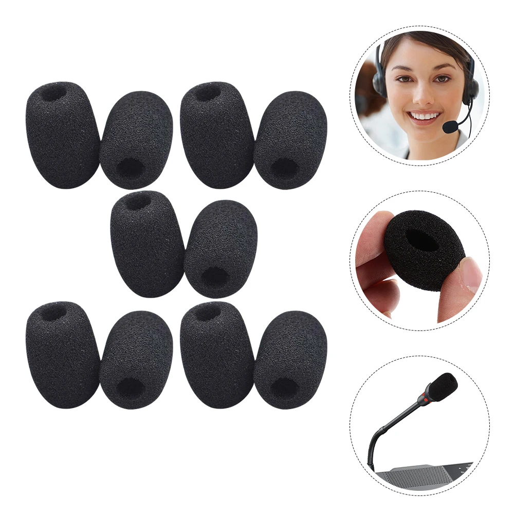 10 Pcs Mini Blowproof Bee Microphone Windscreens Headset Cover Black Replacement Dust Covers Mic Shield Sound Insulation
10 Pcs Mini Blowproof Bee Microphone Windscreens Headset Cover Black Replacement Dust Covers Mic Shield Sound Insulation