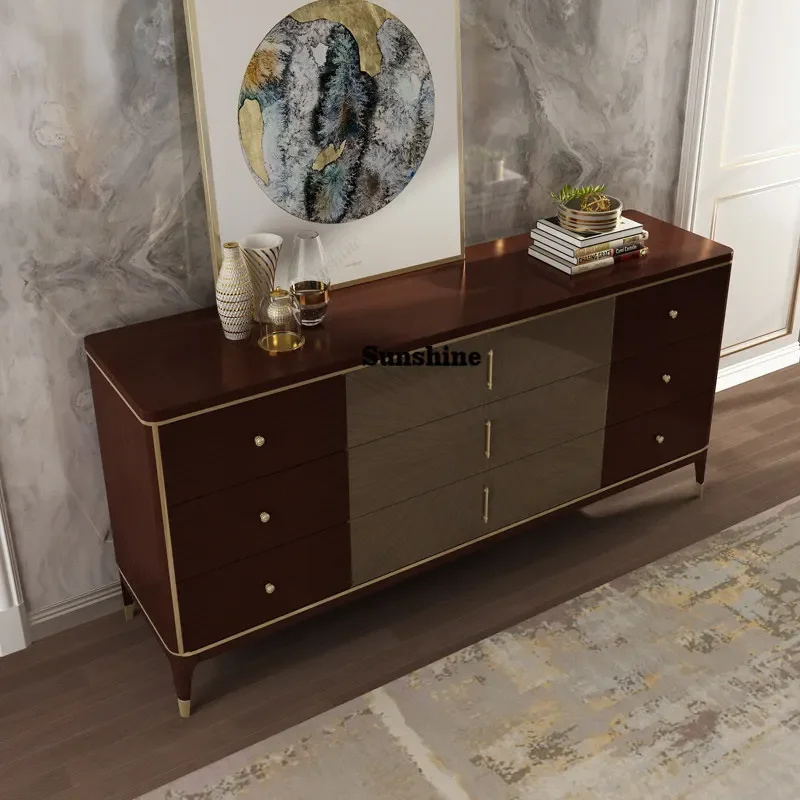 American light luxury chest solid wood bedroom furniture living room entrance, locker drawer storageYY
American light luxury chest solid wood bedroom furniture living room entrance, locker drawer storageYY