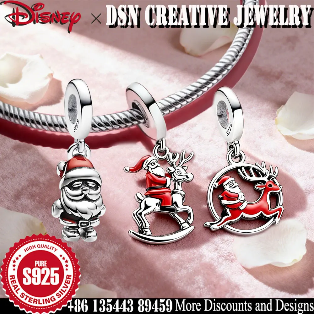 DSN creative s925 Sterling Silver Charm Disney Santa Claus cartoon pendant enamel silver Jewelry accessories charistmas gift
DSN creative s925 Sterling Silver Charm Disney Santa Claus cartoon pendant enamel silver Jewelry accessories charistmas gift