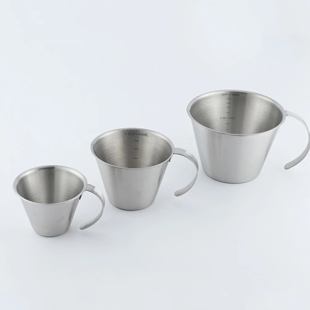 1pc Stainless Steel Measuring Cup 500Ml With Scale Graduated Metal Cup For Milk Tea Coffee Baking Laboratory Use Measuring Tool
1pc Stainless Steel Measuring Cup 500Ml With Scale Graduated Metal Cup For Milk Tea Coffee Baking Laboratory Use Measuring Tool