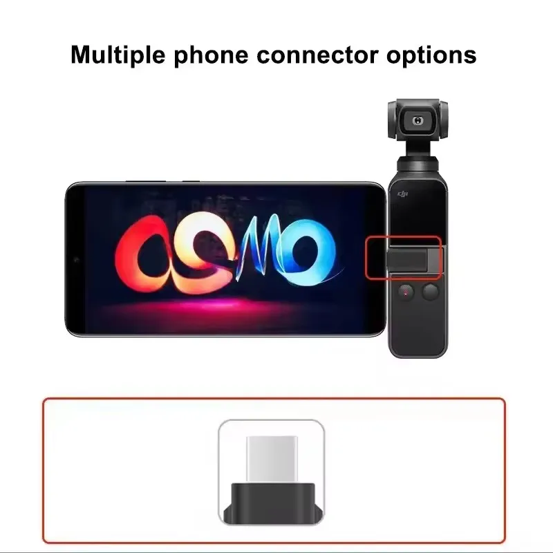 Smartphone Adapter for DJI Osmo Pocket 2 TYPE-C Phone Data Connector Interface Handheld Gimbal Camera Accessories
Smartphone Adapter for DJI Osmo Pocket 2 TYPE-C Phone Data Connector Interface Handheld Gimbal Camera Accessories 