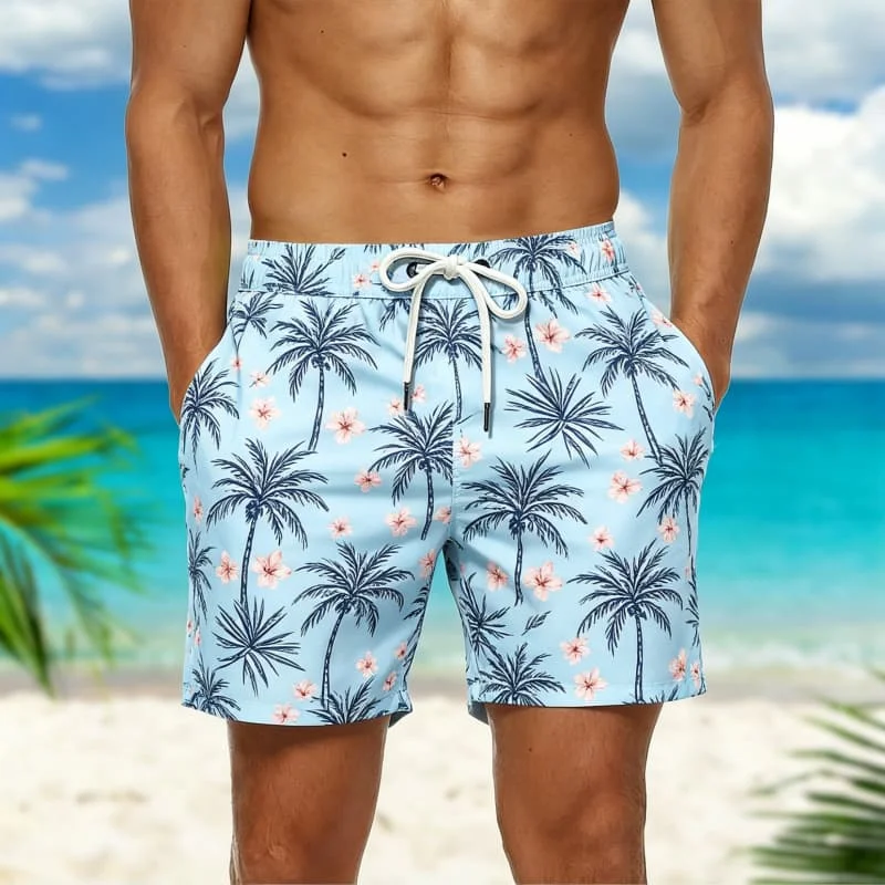 Summer Men's Tropical Floral Printed Beach Shorts Collection - Quick-Drying Elastic Waist Sports Shorts for All Summer Occasions
Summer Men's Tropical Floral Printed Beach Shorts Collection - Quick-Drying Elastic Waist Sports Shorts for All Summer Occasions