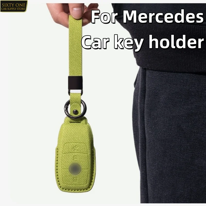 For Mercedes-Benz keychain sleeve C260/E300/A200/GLC/GLA/GLE/GLB high-end texture key bag holder car accessories
For Mercedes-Benz keychain sleeve C260/E300/A200/GLC/GLA/GLE/GLB high-end texture key bag holder car accessories