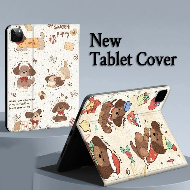 Иллюстрация с милым щенком для iPad Air Mini Pro 7, 6, 5, 9,7, 11, 10,5 12,9, чехол для планшета с автоматическим режимом сна/пробуждения
Иллюстрация с милым щенком для iPad Air Mini Pro 7, 6, 5, 9,7, 11, 10,5 12,9, чехол для планшета с автоматическим режимом сна/пробуждения