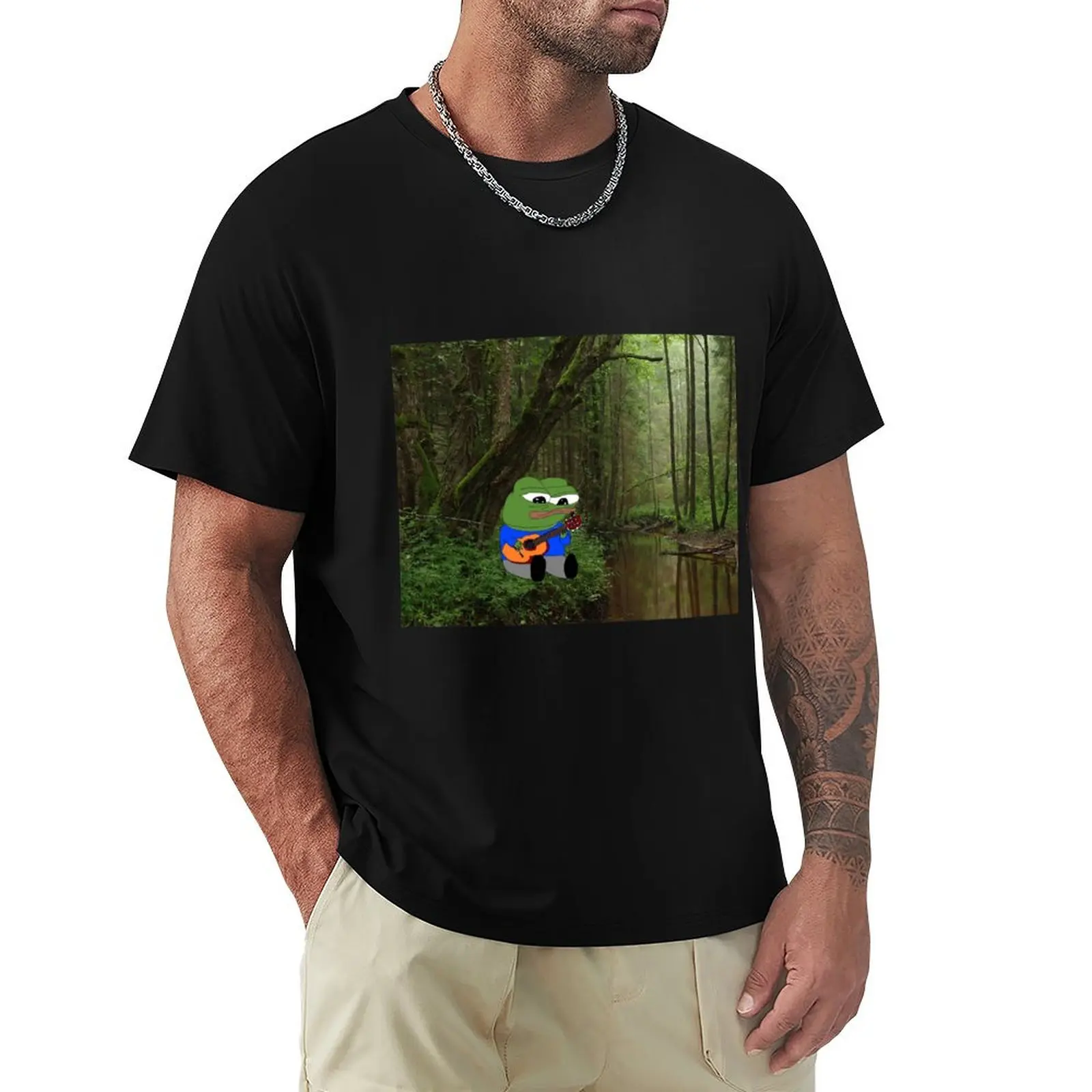 Apu outdoors, playing a guitar T-Shirt Big and Tall Short Sleeve Tee
Apu outdoors, playing a guitar T-Shirt Big and Tall Short Sleeve Tee