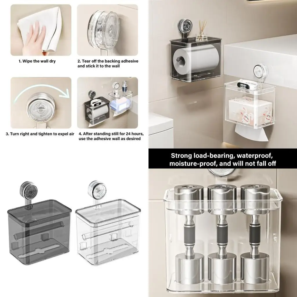 E8BD Easy Installing Suction Toilet Roll Holder For Various Surfaces In Bathrooms
E8BD Easy Installing Suction Toilet Roll Holder For Various Surfaces In Bathrooms