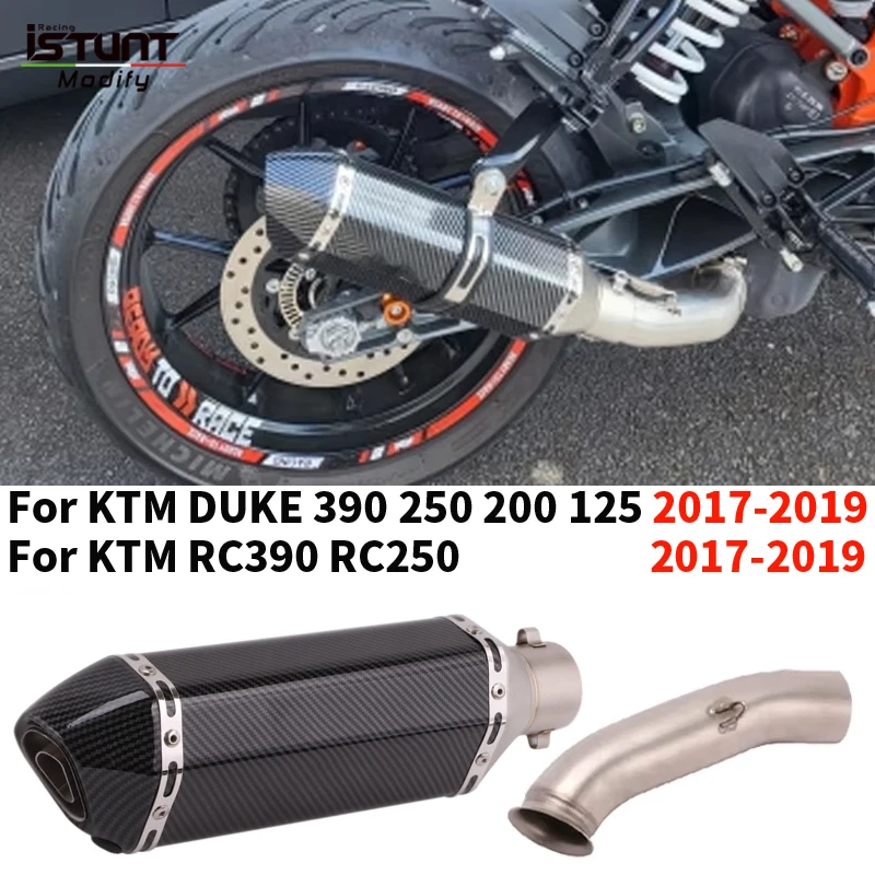 Slip On For KTM DUKE 125 250 390 RC250 RC390 2017 - 2019 Motorcycle Exhaust Espace Moto Mid Link Pipe With DB Killer Muffler
Slip On For KTM DUKE 125 250 390 RC250 RC390 2017 - 2019 Motorcycle Exhaust Espace Moto Mid Link Pipe With DB Killer Muffler