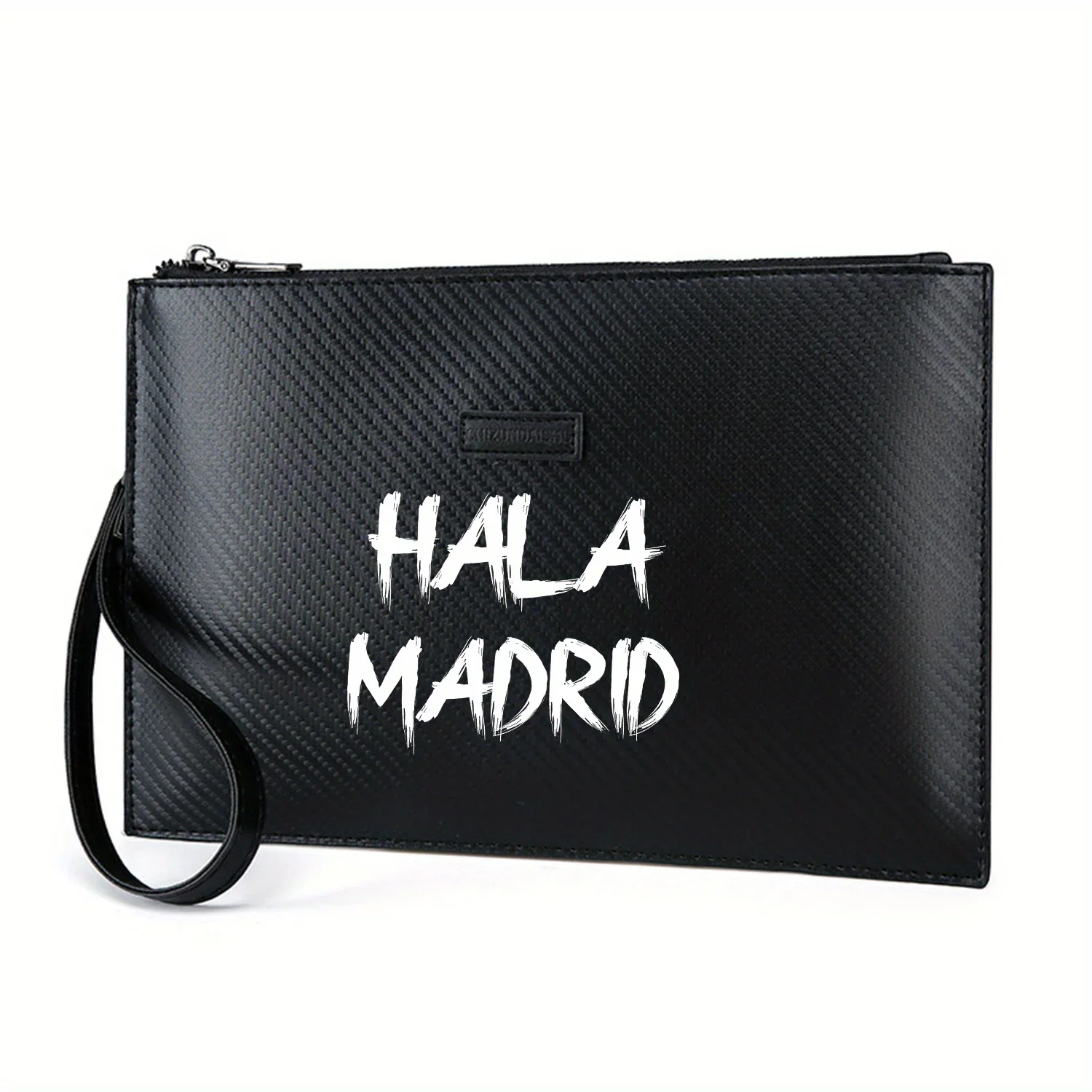 Hala Madrid brushstroke stylish text Elegant Printed PU Men's Handbag Fashionable and Practical for Everyday Carry
Hala Madrid brushstroke stylish text Elegant Printed PU Men's Handbag Fashionable and Practical for Everyday Carry