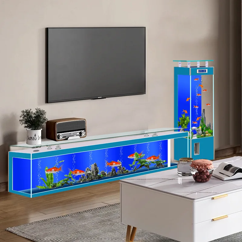 Fashion Ultra-white Glass Goldfish Tank, Large Floor-to-ceiling In The Living Room, Against The Wall, No Water Change
Fashion Ultra-white Glass Goldfish Tank, Large Floor-to-ceiling In The Living Room, Against The Wall, No Water Change