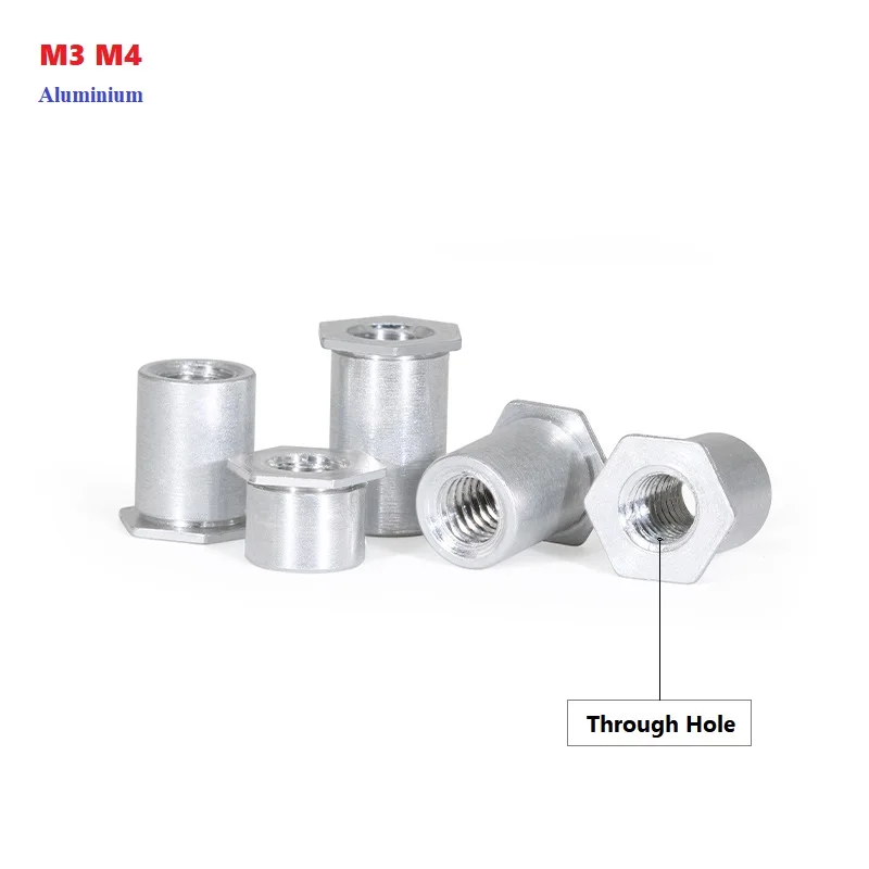 Aluminium Through Hole Hexagonal Rivet Stud Rivet Nut Column Riveting Stud M3 M4
Aluminium Through Hole Hexagonal Rivet Stud Rivet Nut Column Riveting Stud M3 M4