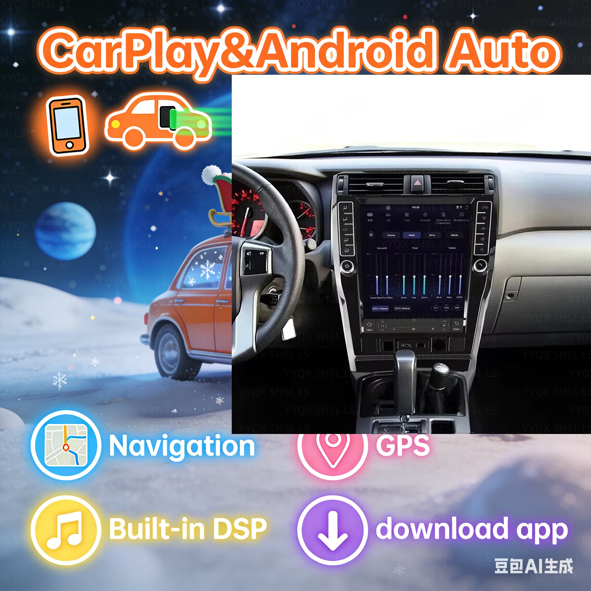 For Toyota 4Runner 2009-2022 Android Carplay Car GPS Navigation Car Radio Multimedia Player Auto Stereo smart car systems
For Toyota 4Runner 2009-2022 Android Carplay Car GPS Navigation Car Radio Multimedia Player Auto Stereo smart car systems