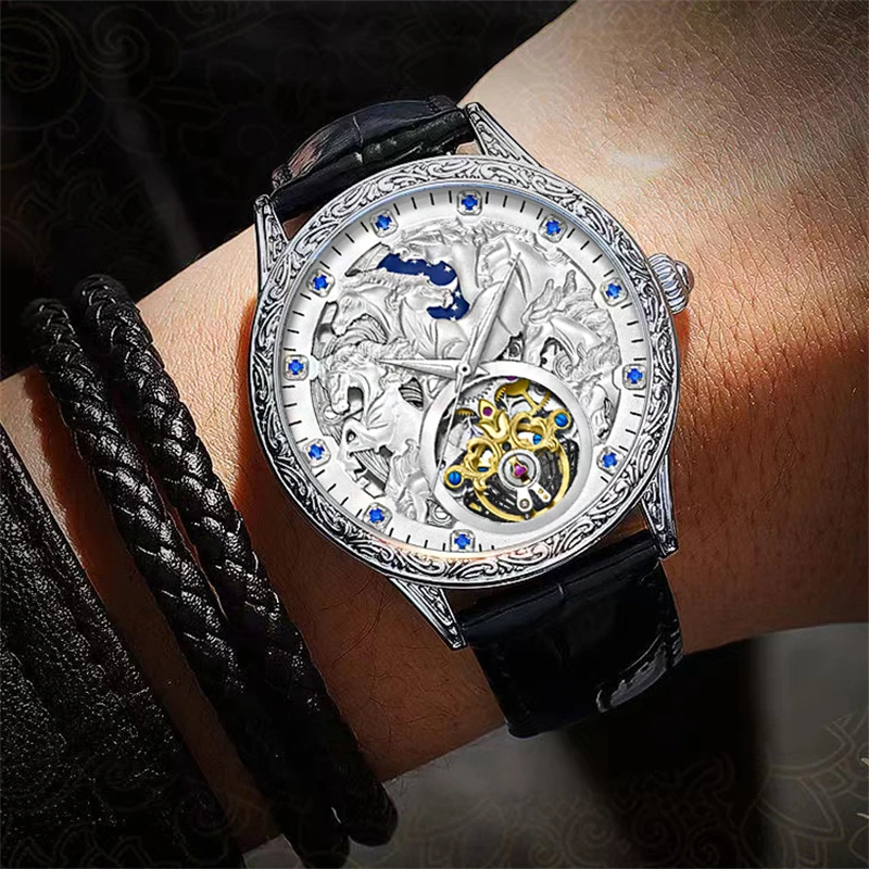 Высококлассные деловые восьмигоршанные резные мужские механические часы, европейский и американский стиль, модные повседневные простые стильные красивые мужские часы, автоматический завод, дизайн скелета, лучший подарок для него на День святого Валентина
Высококлассные деловые восьмигоршанные резные мужские механические часы, европейский и американский стиль, модные повседневные простые стильные красивые мужские часы, автоматический завод, дизайн скелета, лучший подарок для него на День святого Валентина