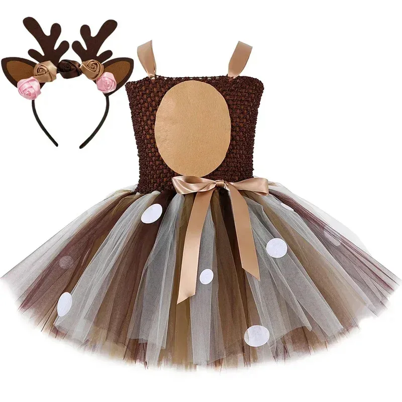 Deer Costume for Girls Christmas Tutu Dress Toddler Baby Birthday Outfit Reindeer Animal Cosplay Kids Halloween Dress Up Clothes
Deer Costume for Girls Christmas Tutu Dress Toddler Baby Birthday Outfit Reindeer Animal Cosplay Kids Halloween Dress Up Clothes