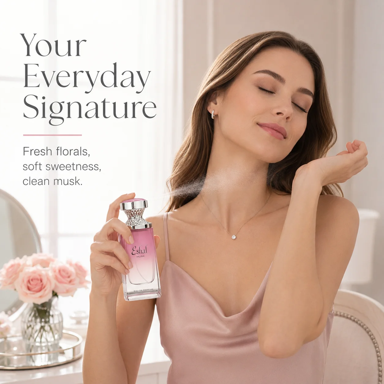 Paris Corner Eshal Musk 100ml 3.4 oz Ladies Perfume Spray Sweet Floral Musk Eau De Parfum Caramel Vanilla Fresh Feminine Fragrance Gift
Paris Corner Eshal Musk 100ml 3.4 oz Ladies Perfume Spray Sweet Floral Musk Eau De Parfum Caramel Vanilla Fresh Feminine Fragrance Gift