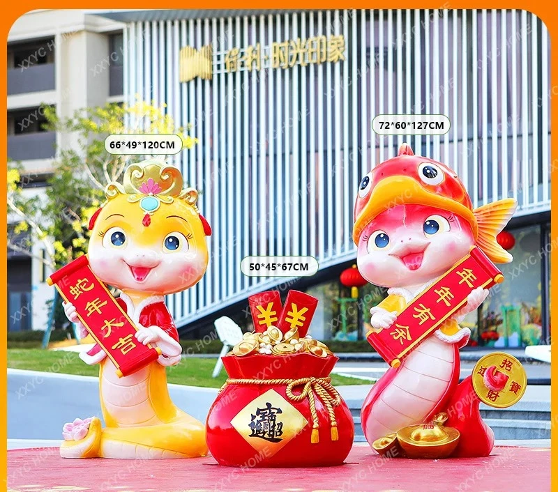 YX Spring Festival Welcome Home Zodiac Snake Ornament New Year's Day White Lady White Snake Sculpture Glows
YX Spring Festival Welcome Home Zodiac Snake Ornament New Year's Day White Lady White Snake Sculpture Glows