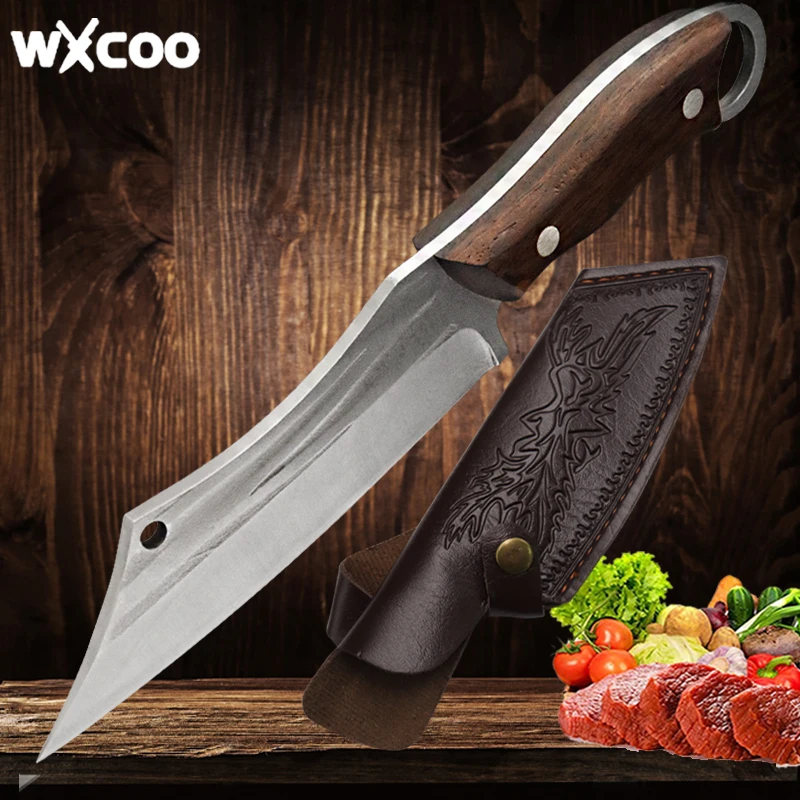 5.5" MultiFunctional Forged Butcher Knife for Barbecue Roasted Whole Lamb Knife Stainless Steel Kitchen Chef Knife with Cover
5.5" MultiFunctional Forged Butcher Knife for Barbecue Roasted Whole Lamb Knife Stainless Steel Kitchen Chef Knife with Cover