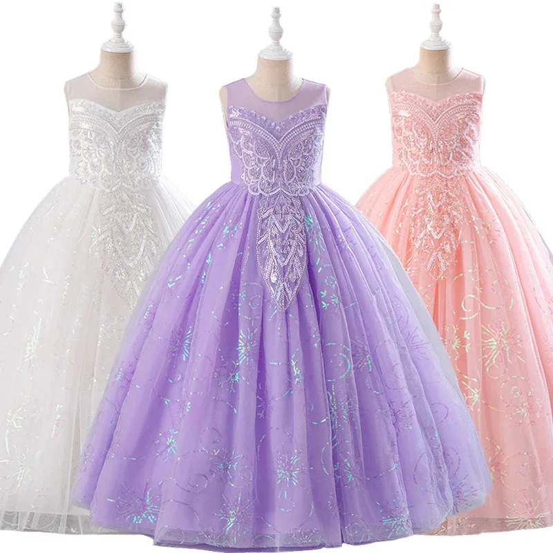 2024 Christmas Luxury Shiny Fluffy Embroidered Beaded Long Dress for Girls 4-14Years Pageant Children Wedding Bridesmaid Dresses
2024 Christmas Luxury Shiny Fluffy Embroidered Beaded Long Dress for Girls 4-14Years Pageant Children Wedding Bridesmaid Dresses