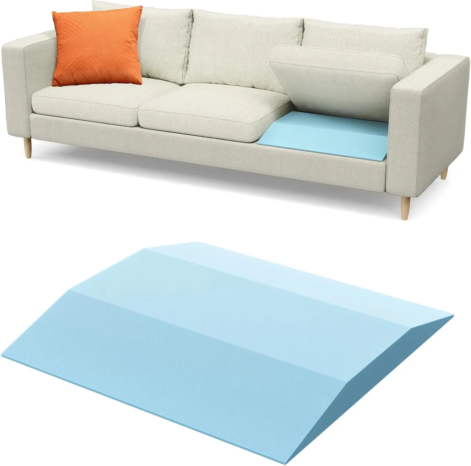 20" x 20" High-Density Trapezoid Firm Foam Couch Cushion Support for Sagging Seats, Blue Set of 1
20" x 20" High-Density Trapezoid Firm Foam Couch Cushion Support for Sagging Seats, Blue Set of 1