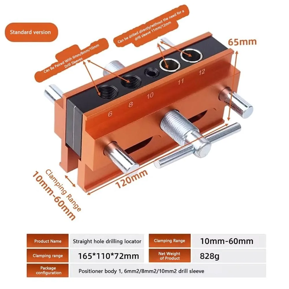 Vertical Drill Locator Clamp Fixed Precision Align Woodworking Clamp Labor Saving Stable Clamping Wood Punch Tool
Vertical Drill Locator Clamp Fixed Precision Align Woodworking Clamp Labor Saving Stable Clamping Wood Punch Tool