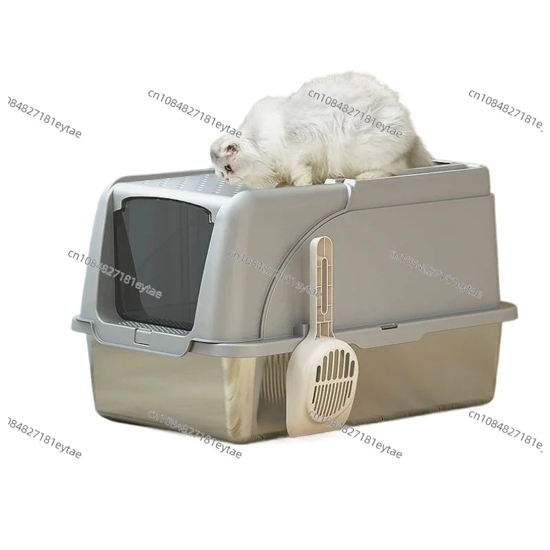 Fully Enclosed Stainless Steel Cat Litter Box Large Anti Splash Flip Up Pet Toilet Bowl
Fully Enclosed Stainless Steel Cat Litter Box Large Anti Splash Flip Up Pet Toilet Bowl