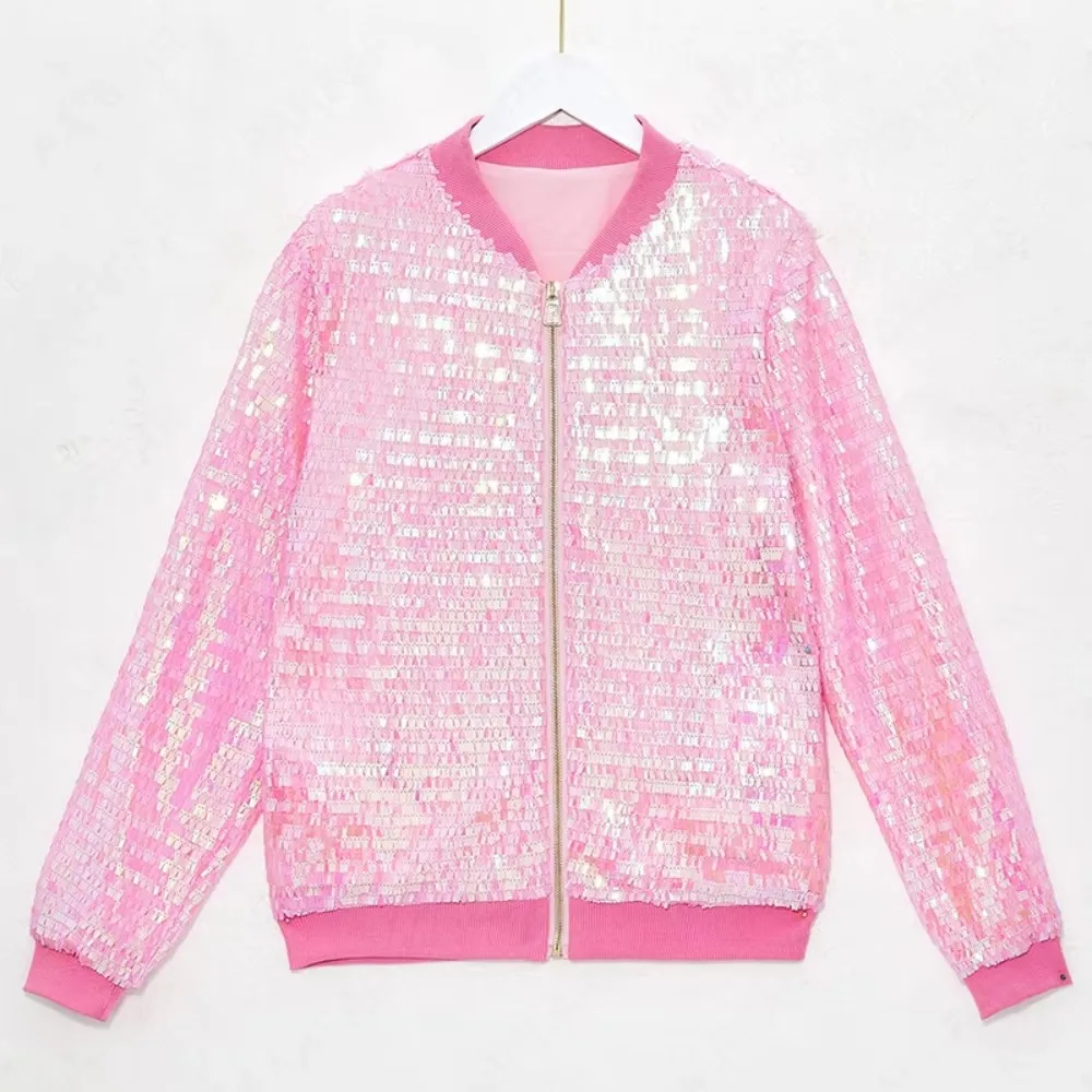 Jacket Women Clothing Basic Coat Women Clothes Stage Show Streetwear Party Club Grunge Outerwear Vintage Casual Sequined
Jacket Women Clothing Basic Coat Women Clothes Stage Show Streetwear Party Club Grunge Outerwear Vintage Casual Sequined