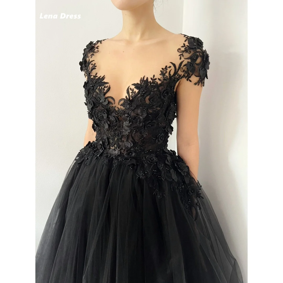 Lena V-neck Prom Dresses Gauze Wedding Party Dress Line A Embroidery Appliqué Women Evening Dress Custom Made Ground Length
Lena V-neck Prom Dresses Gauze Wedding Party Dress Line A Embroidery Appliqué Women Evening Dress Custom Made Ground Length