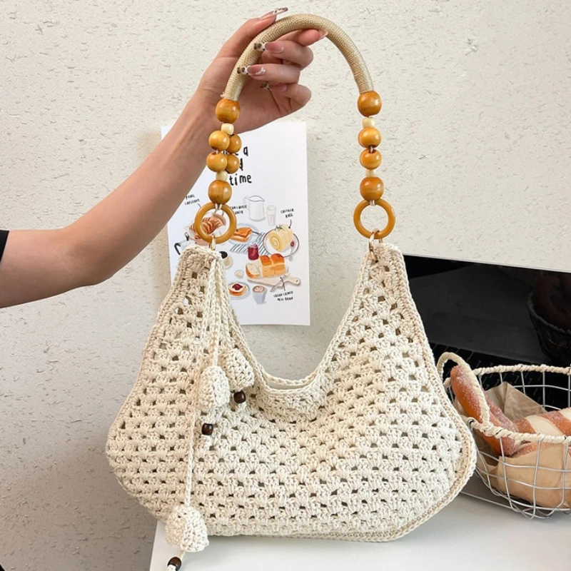 Women's Hollow Out Crochet Tote Bag with Large Capacity Underarm Shoulder Vacation Beach Boho Straw Bag
Women's Hollow Out Crochet Tote Bag with Large Capacity Underarm Shoulder Vacation Beach Boho Straw Bag