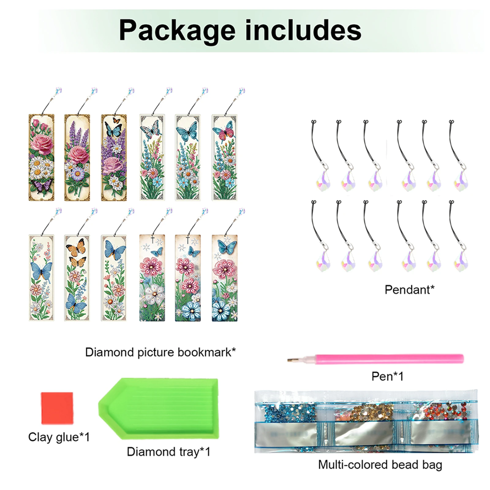12Pcs Flower Animal DIY Diamond Art Bookmark Special Shaped Diamond Painting Art Bookmarks for Book Lovers Beginners & Adults
12Pcs Flower Animal DIY Diamond Art Bookmark Special Shaped Diamond Painting Art Bookmarks for Book Lovers Beginners & Adults