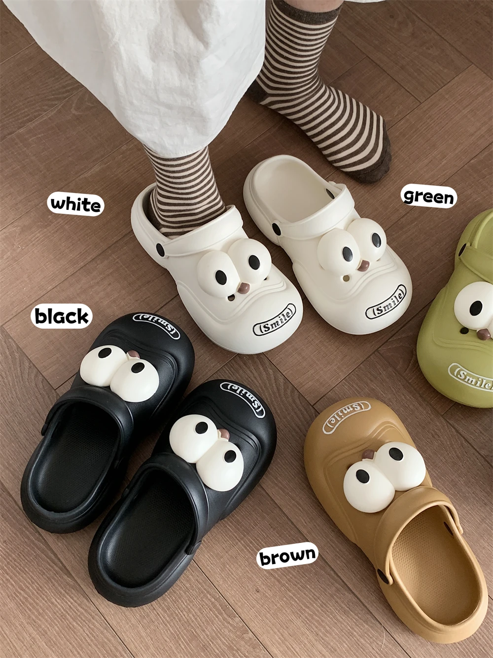 Creative Big Eye Hole Hole Shoes Men Women Summer Anti-Slip Thick Bottom Couples Outdoor Beach Sandals Korean Style EVA Slippers
Creative Big Eye Hole Hole Shoes Men Women Summer Anti-Slip Thick Bottom Couples Outdoor Beach Sandals Korean Style EVA Slippers