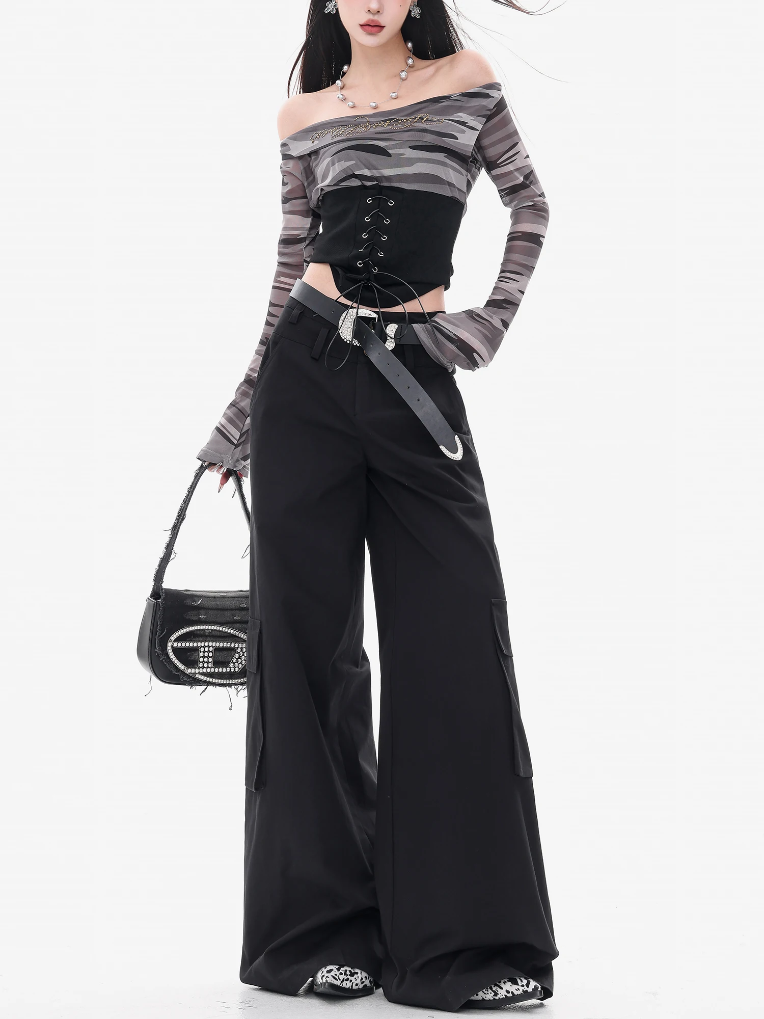 ABWEAR Streetwear Original Bla Loose Straight Leg Work Pants Women's Double Waist Casual Trousers Fashionable Wide Leg Long...
ABWEAR Streetwear Original Bla Loose Straight Leg Work Pants Women's Double Waist Casual Trousers Fashionable Wide Leg Long...