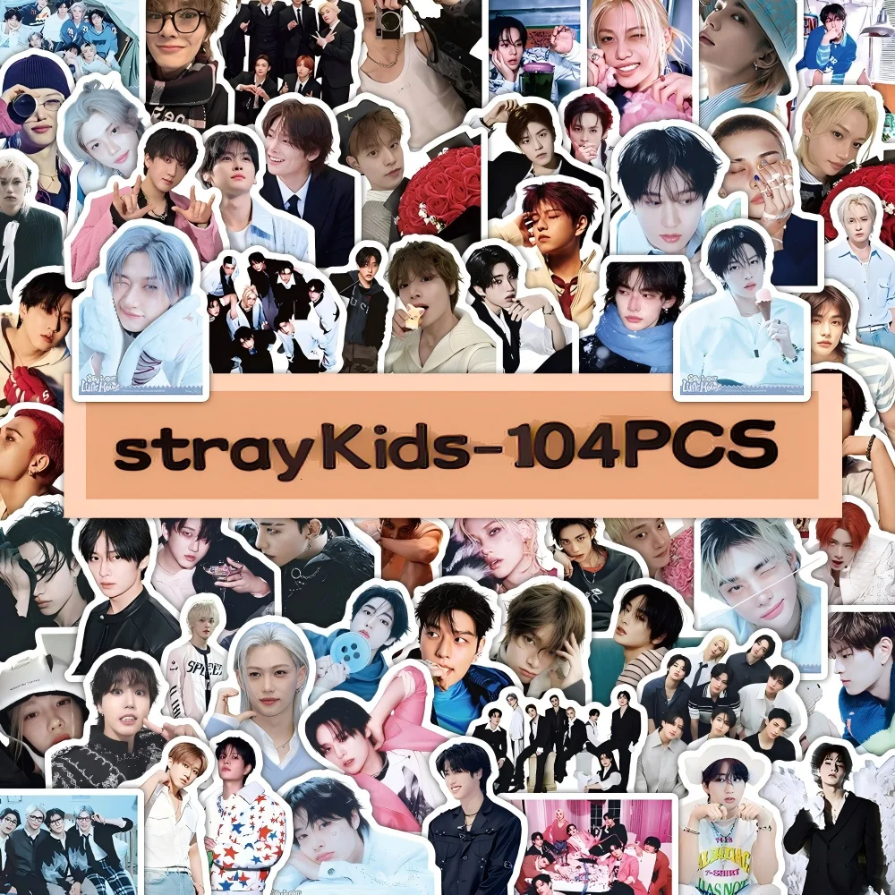 104 Stray Kids stickers super popular Korean boy group SKZ star new merchandise stickers, hand account stickers
104 Stray Kids stickers super popular Korean boy group SKZ star new merchandise stickers, hand account stickers