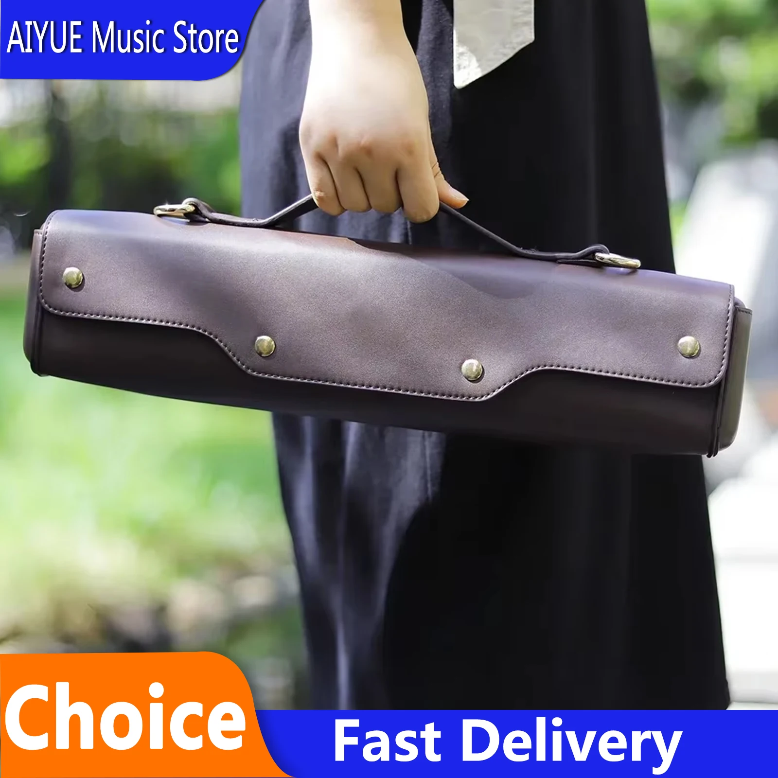 IRIN 16/17 Hole Flute Storage Box Case Brown/Black Portable Handbag Non-woven Fabric Shoulder Bag Woodwind Instrument Parts
IRIN 16/17 Hole Flute Storage Box Case Brown/Black Portable Handbag Non-woven Fabric Shoulder Bag Woodwind Instrument Parts