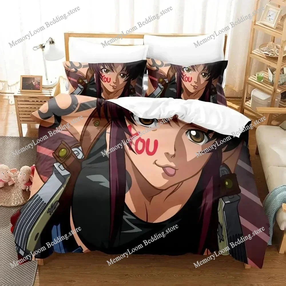 Anime Black Lagoon Bedding Set Duvet Cover Bed Set Quilt Cover Pillowcase Comforter king Queen Size Boys Adult Bedding Set
Anime Black Lagoon Bedding Set Duvet Cover Bed Set Quilt Cover Pillowcase Comforter king Queen Size Boys Adult Bedding Set