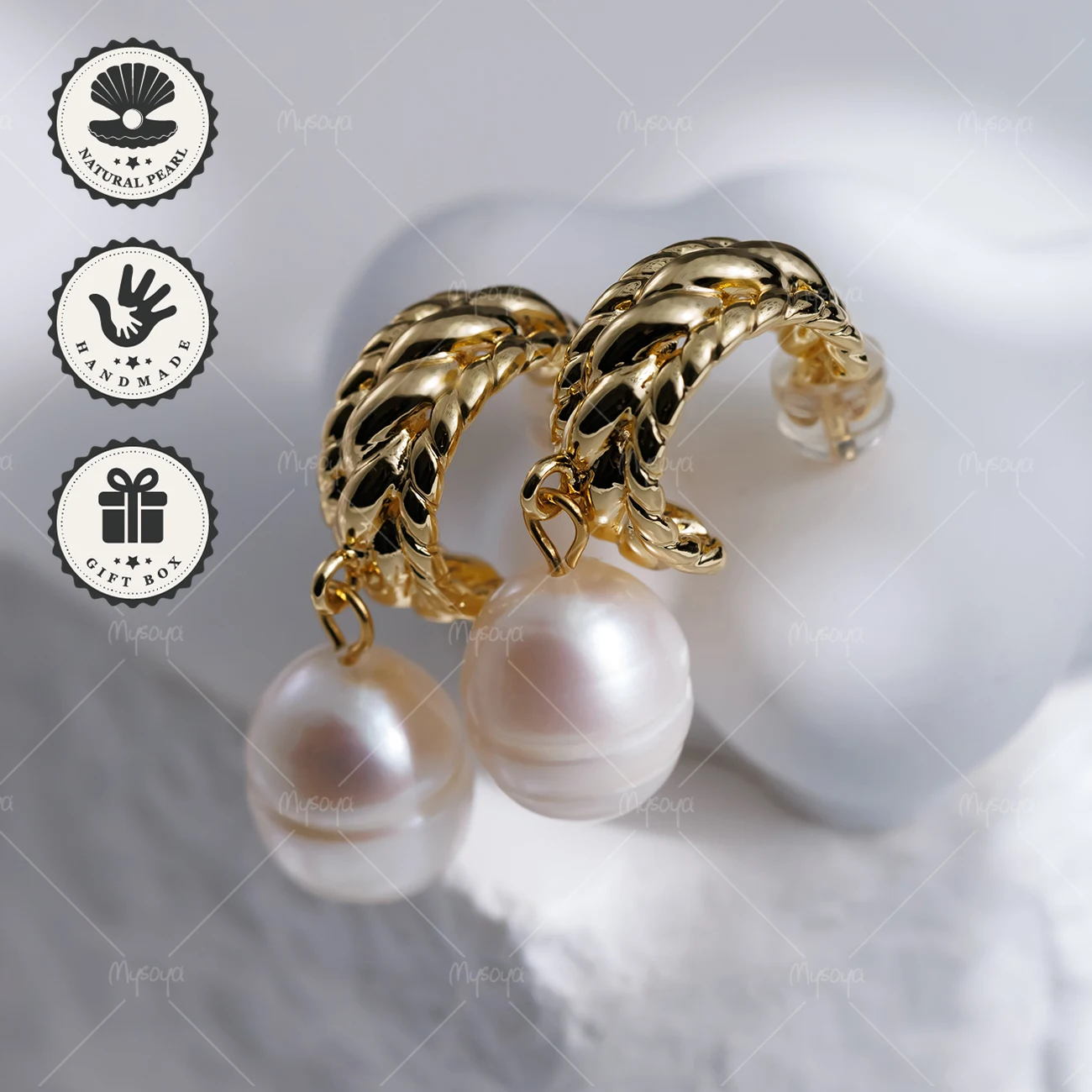 Серьги-кольца MYSOYA с розовым пресноводным жемчугом 10-11 мм, золотистые, в подарочной коробке, подарок на день рождения, День святого Валентина
Серьги-кольца MYSOYA с розовым пресноводным жемчугом 10-11 мм, золотистые, в подарочной коробке, подарок на день рождения, День святого Валентина
