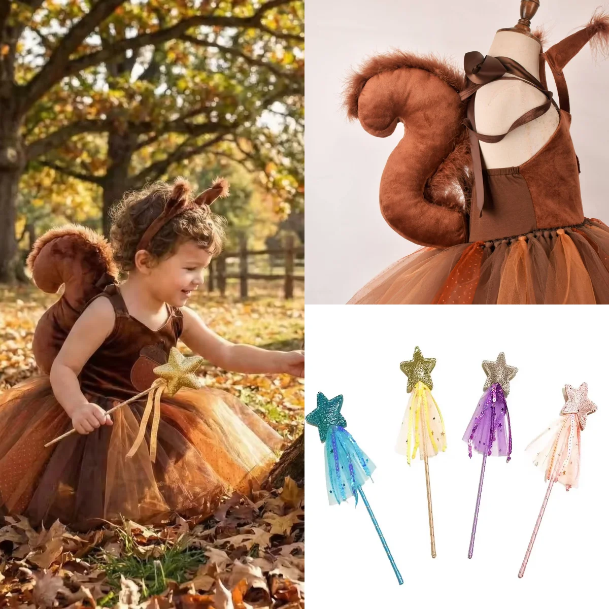 Halloween Brown Animal Squirrels Dress Headwear Sets Animal Cosplay Costume Birthday Gifts Christmas Performance Fancy Dress
Halloween Brown Animal Squirrels Dress Headwear Sets Animal Cosplay Costume Birthday Gifts Christmas Performance Fancy Dress