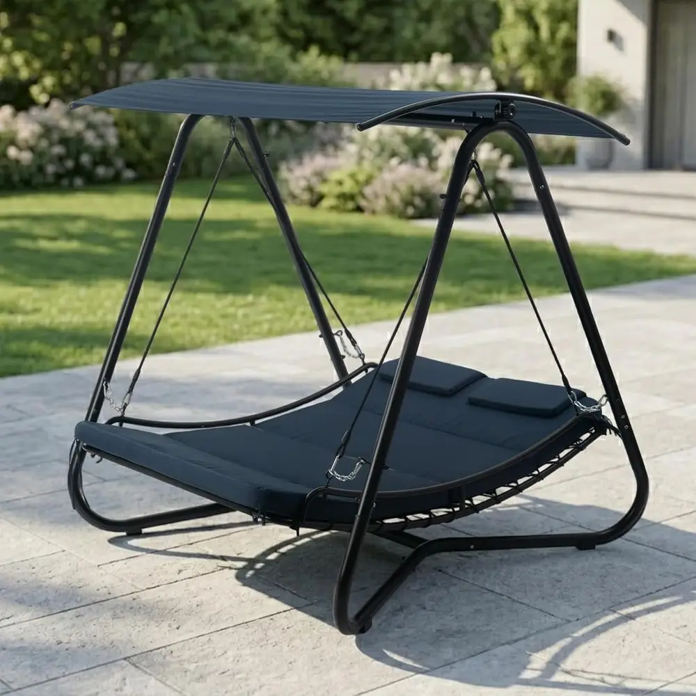 Outdoor Swing Bed with , 2-Person Patio Swing Chair, Heavy Duty Steel e, Adjustable Sunshade, Cushioned Textilene Seat or Backya
Outdoor Swing Bed with , 2-Person Patio Swing Chair, Heavy Duty Steel e, Adjustable Sunshade, Cushioned Textilene Seat or Backya