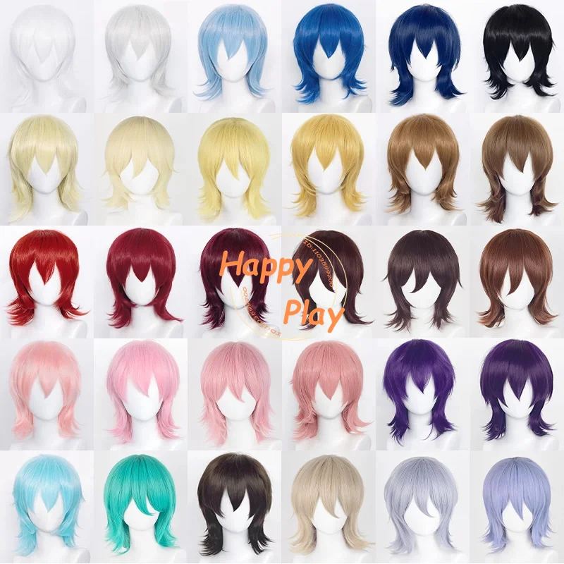Синтетический парик для косплея с перевернутыми концами 37 см, красный, синий, фиолетовый, черный, желтый, универсальный парик, термостойкие волосы для женщин и мужчин, Хэллоуин
Синтетический парик для косплея с перевернутыми концами 37 см, красный, синий, фиолетовый, черный, желтый, универсальный парик, термостойкие волосы для женщин и мужчин, Хэллоуин