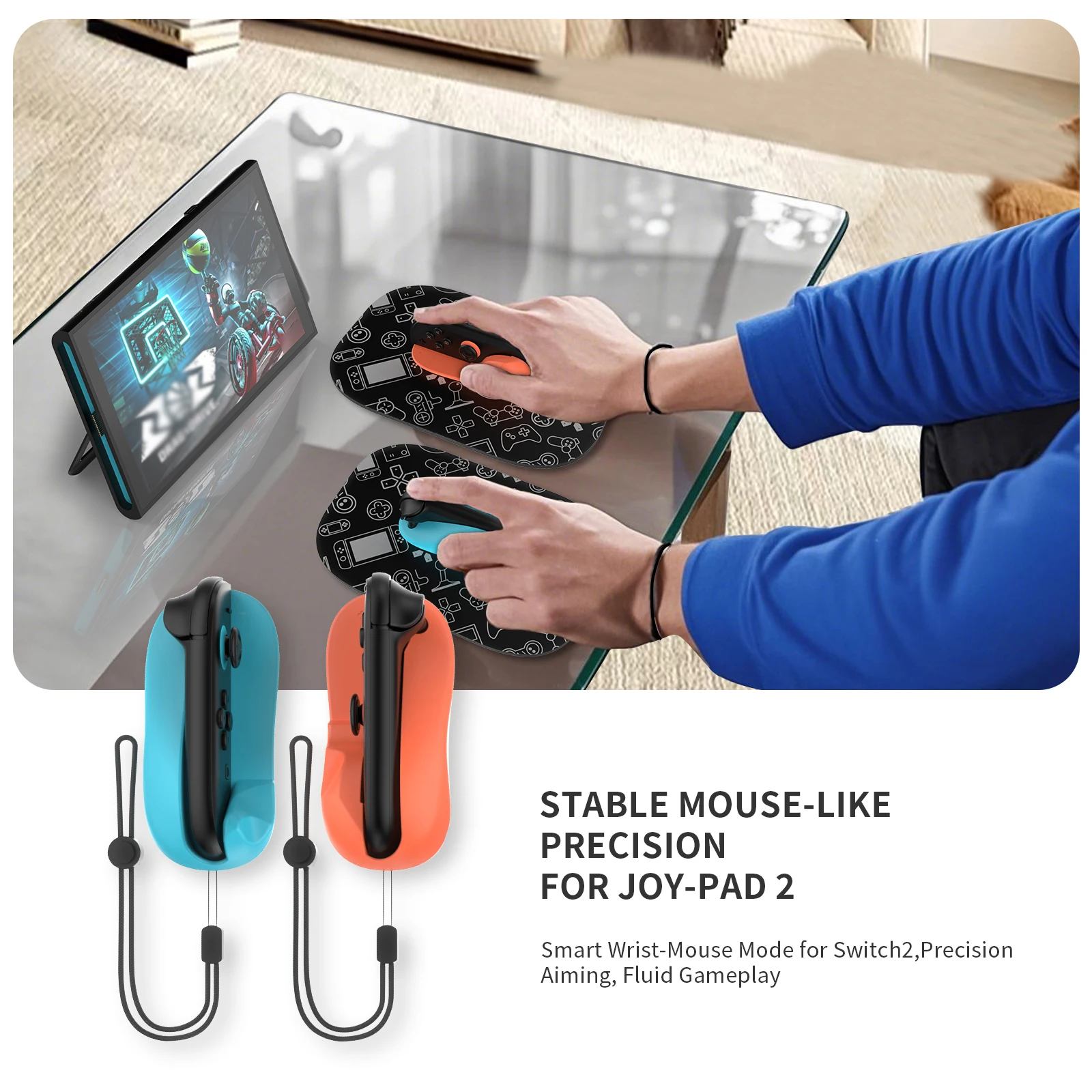 Game Controller Mouse and Mouse Pad for Switch 2 Console Magnetic Grip for Switch 2 Left + Right Controller Bracket Handle Case
Game Controller Mouse and Mouse Pad for Switch 2 Console Magnetic Grip for Switch 2 Left + Right Controller Bracket Handle Case