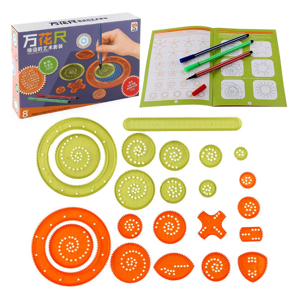 1Set Creative DIY Drawing Ruler Set Kids Painting Tool Educational Learning Aid Dazzling Colors Line Art Geometry Design
1Set Creative DIY Drawing Ruler Set Kids Painting Tool Educational Learning Aid Dazzling Colors Line Art Geometry Design
