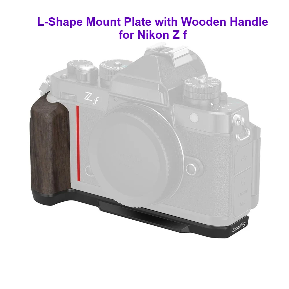 SmallRig L-Shape Mount Plate with Wooden Handle for Nikon Z f with Red Stickers with Arca-Swiss Quick Release Plate Only 92g
SmallRig L-Shape Mount Plate with Wooden Handle for Nikon Z f with Red Stickers with Arca-Swiss Quick Release Plate Only 92g