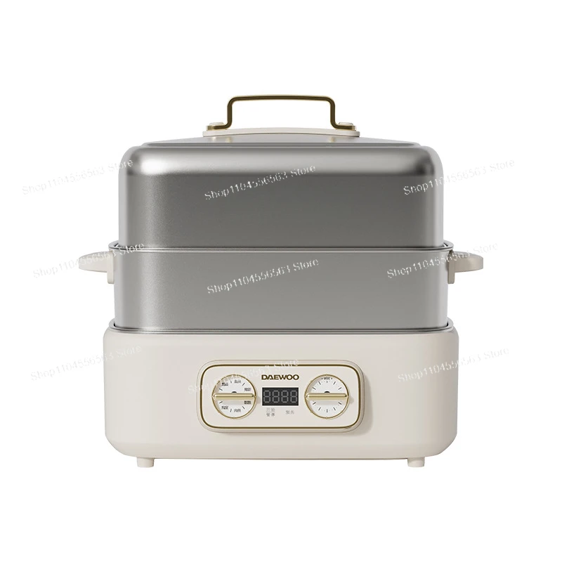 Stainless steel electric steamer, double layer 18 liters, household multi-function pot, reservation, cooking stew, food grade
Stainless steel electric steamer, double layer 18 liters, household multi-function pot, reservation, cooking stew, food grade